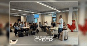 Échanges durant l’atelier stages et alternances en cybersécurité du Pôle d’excellence cyber